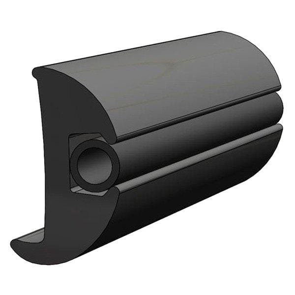 TACO V11-2423BWK70-2 Flex Vinyl Rub Rail Kit - Black w/White Insert 1-1/16"W x 1-7/8"H x 70'L