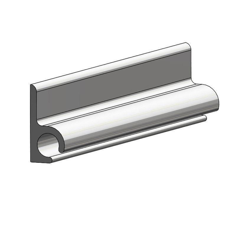 Taco Marine V25-9207WHA20 Canvas / Upholstery Track, Arctic White, 11/16"W x 1-3/8"H x 20'L