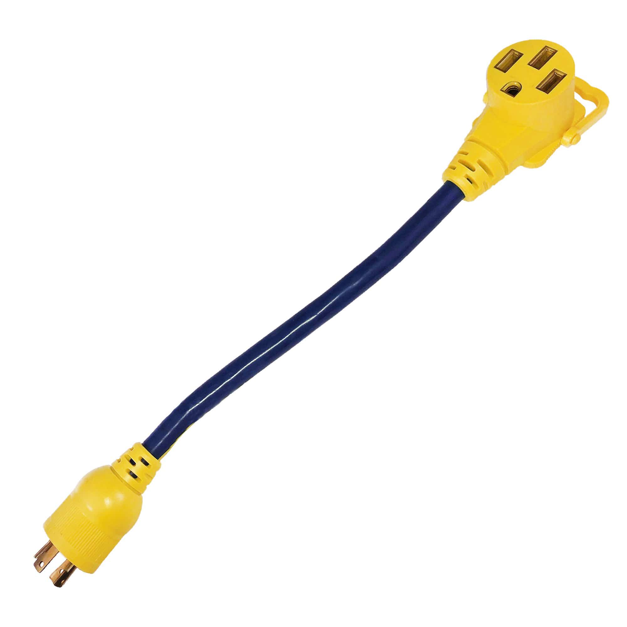 Voltec 16-00520 RV Extension Cord & Adapter, 30A-50A Ezeegrip Handle
