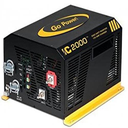 Go Power! GP-IC-2000-12 2000 Watt, 12 Volt, Pure Sine Inverter Charger with Transfer Switch
