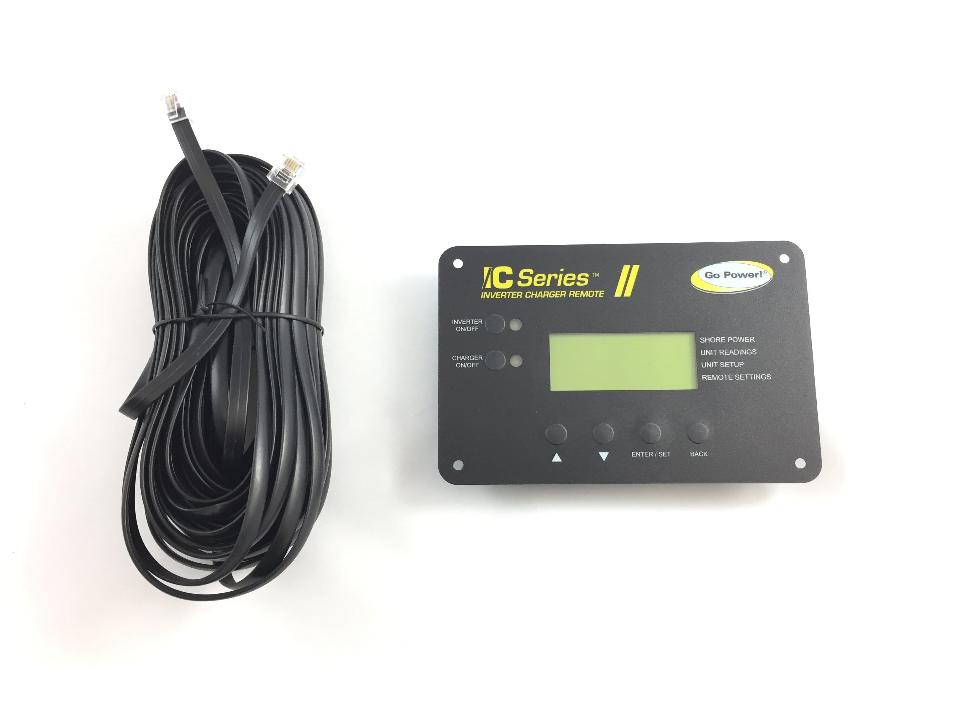 Go Power GP-ICR-50 Inverter Charger Remote with 50 FT Cable