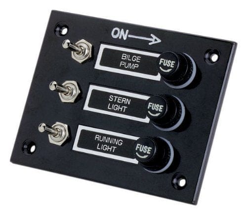 Attwood 14234-3 Toggle Switch Panels with Fuses