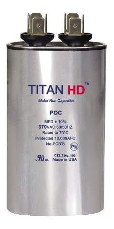 Packard POCF5A TITAN HD Run Capacitor 5 MFD 440/370 Volt Oval