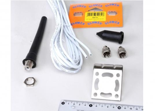 Glomex Marine Antenna RA111 Receiver VHF 1DB 140 MM 5''