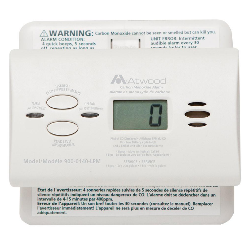 RV Carbon Monoxide Detectors and Smoke Detectors