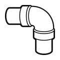 1 1/2" 90 Degree Bend Dometic 307230311