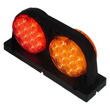 LED S/t/t & Warning Light Rnd Cbsd 10.93"X5.42" 318R