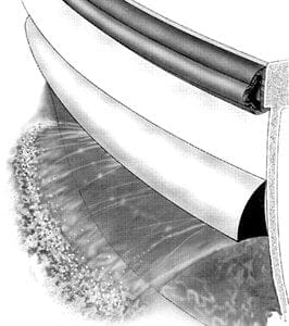 Taco Rigid Spray Rail, Arctic White 18’ V21-0874WHA18
