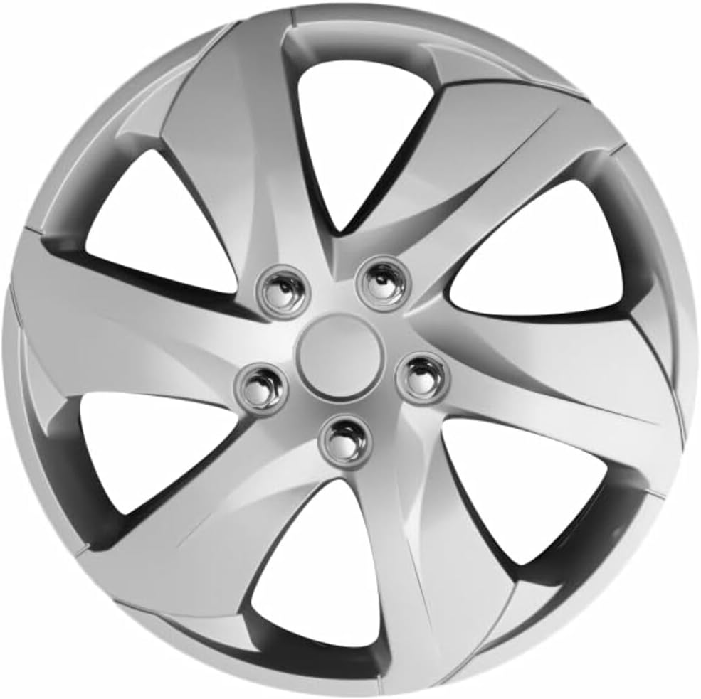 PacRim PRT-1067-16S-L 16 in. Toyota RAV4 Silver Wheel Cover Set, Universal Fit