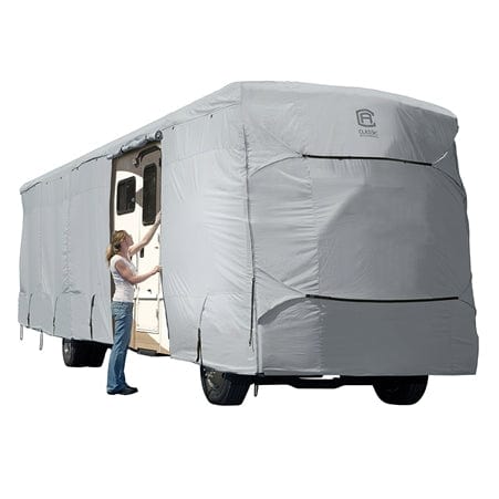Classic Accessories 80-328-161001-RT Perma Pro Class A RV Cover, Grey, 24' - 28', 125" H