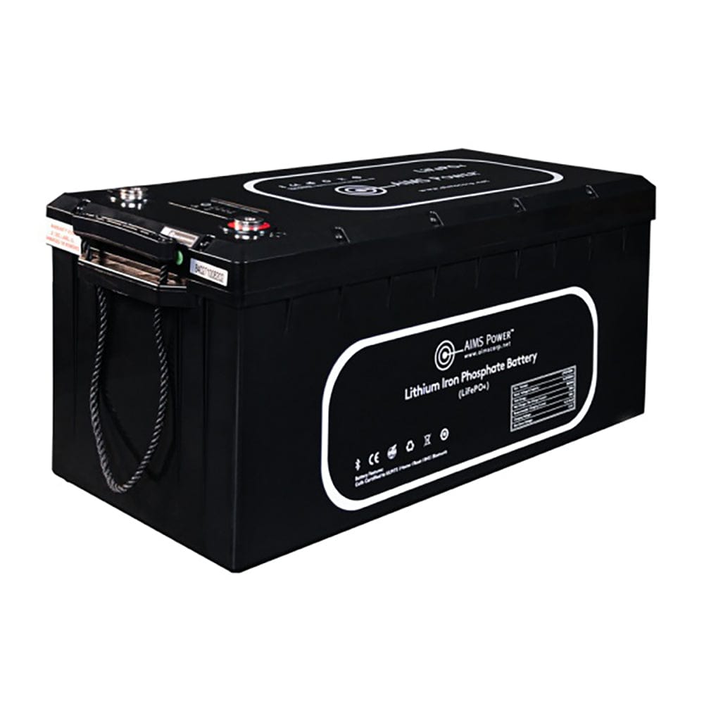 LiFePO4 12 volt 104 AH Lithium Battery - Bluetooth - Wake Up - Heater Aims LFP12V300A