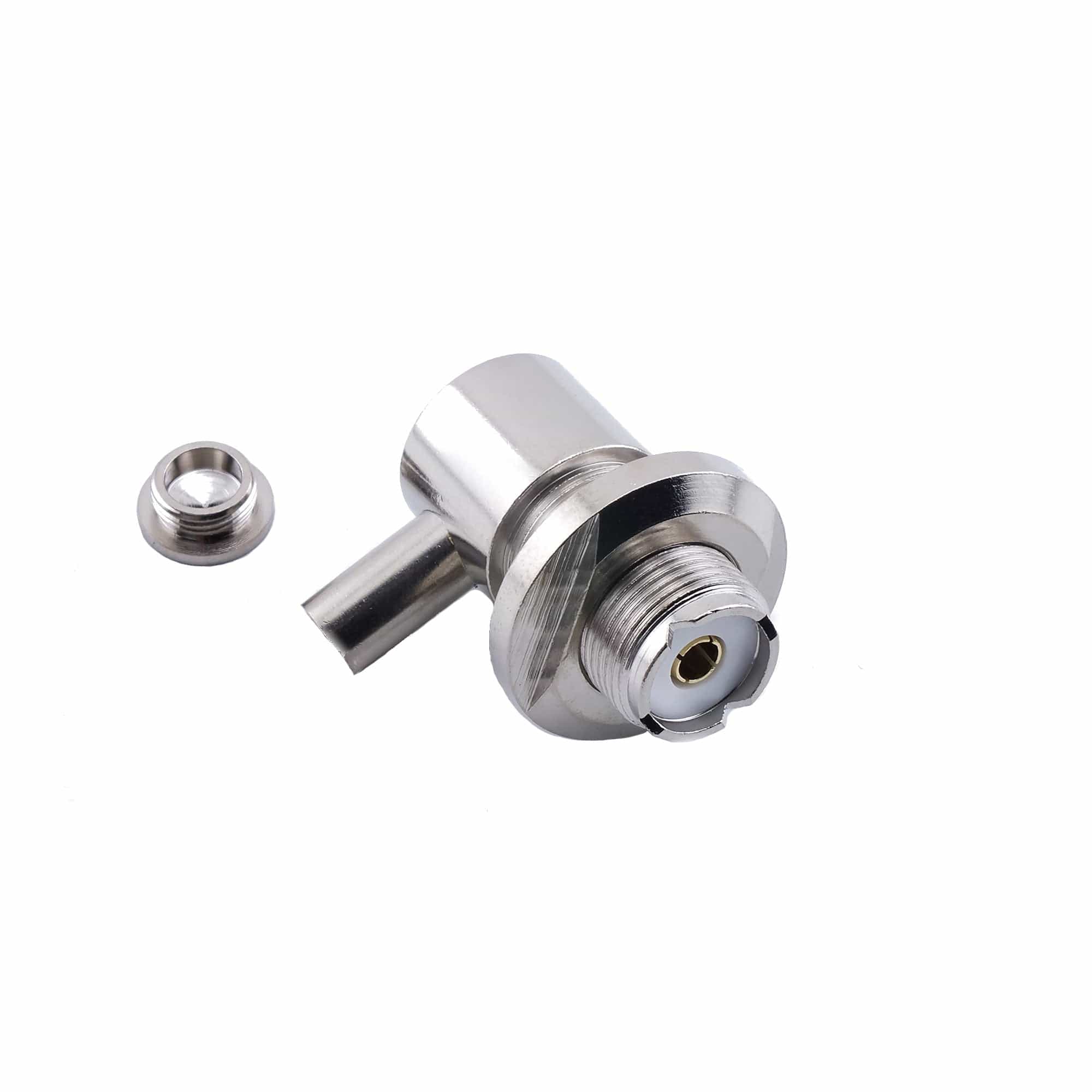 UHF SO-239 Right Angle F Long Body for RG-8X RG-59 Connector OPEK AT-7513LB