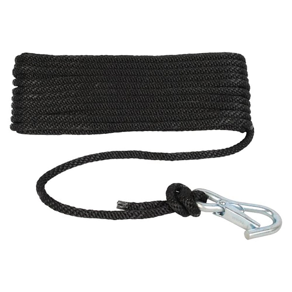 3/8X50 Solid Braid MFP Anchor Line, Black - Attwood 11742-7