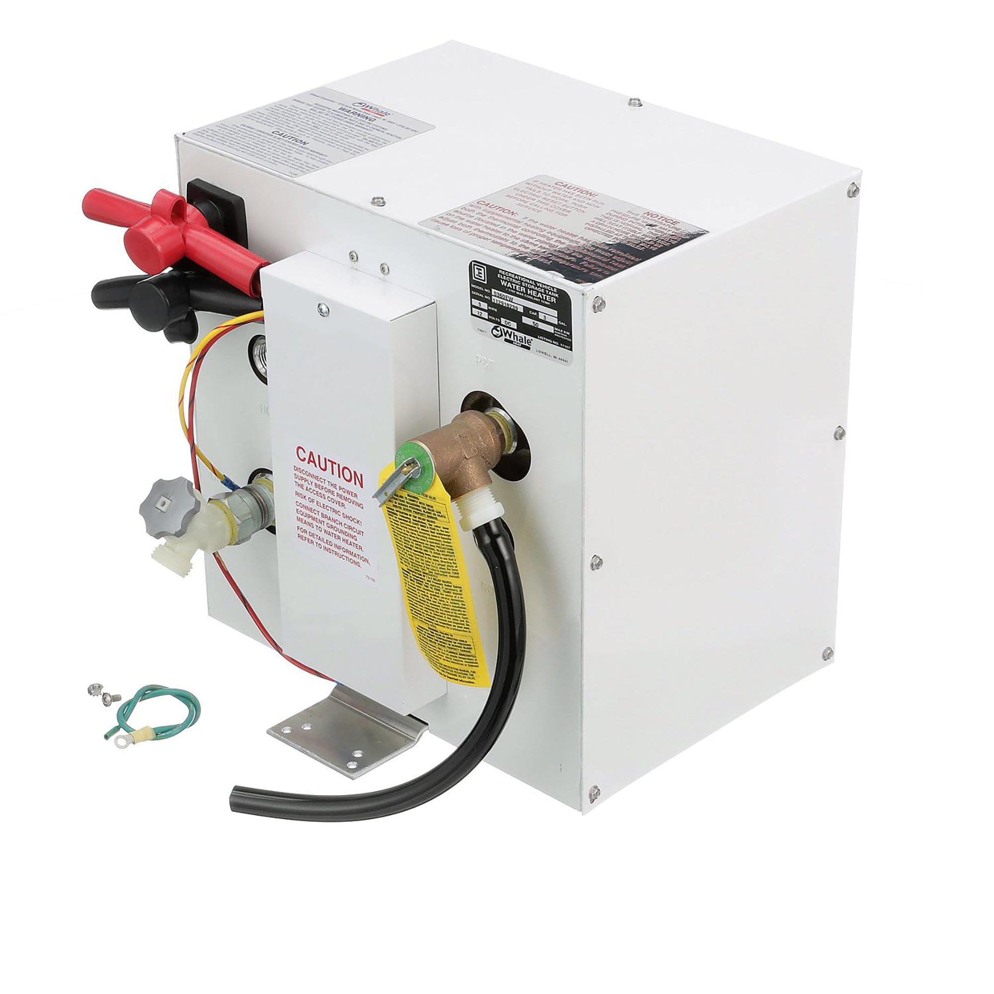Whale S360EW 3 Gallon 12 Volt Marine Water Heater W/ Mounting Brackets