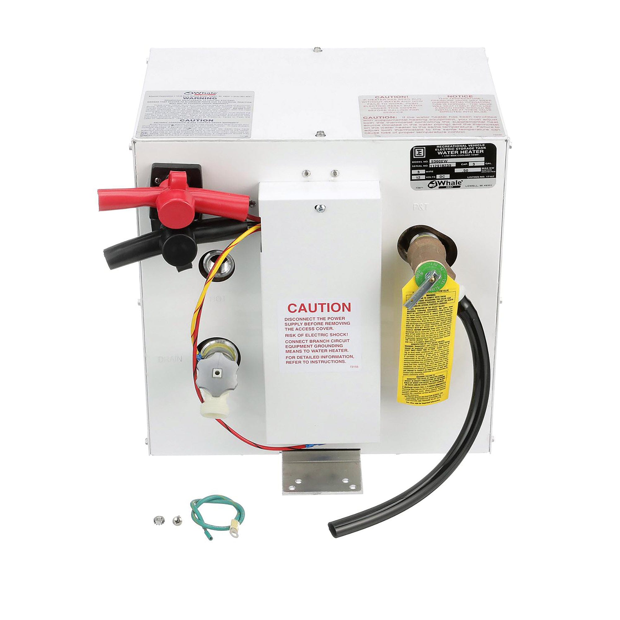 Whale S360EW 3 Gallon 12 Volt Marine Water Heater W/ Mounting Brackets