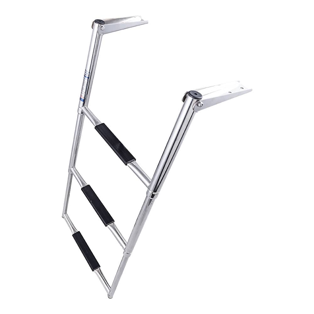 White Water Marine 304 SS 16" Telescoping Drop Ladder, 3 Step - B00301WH