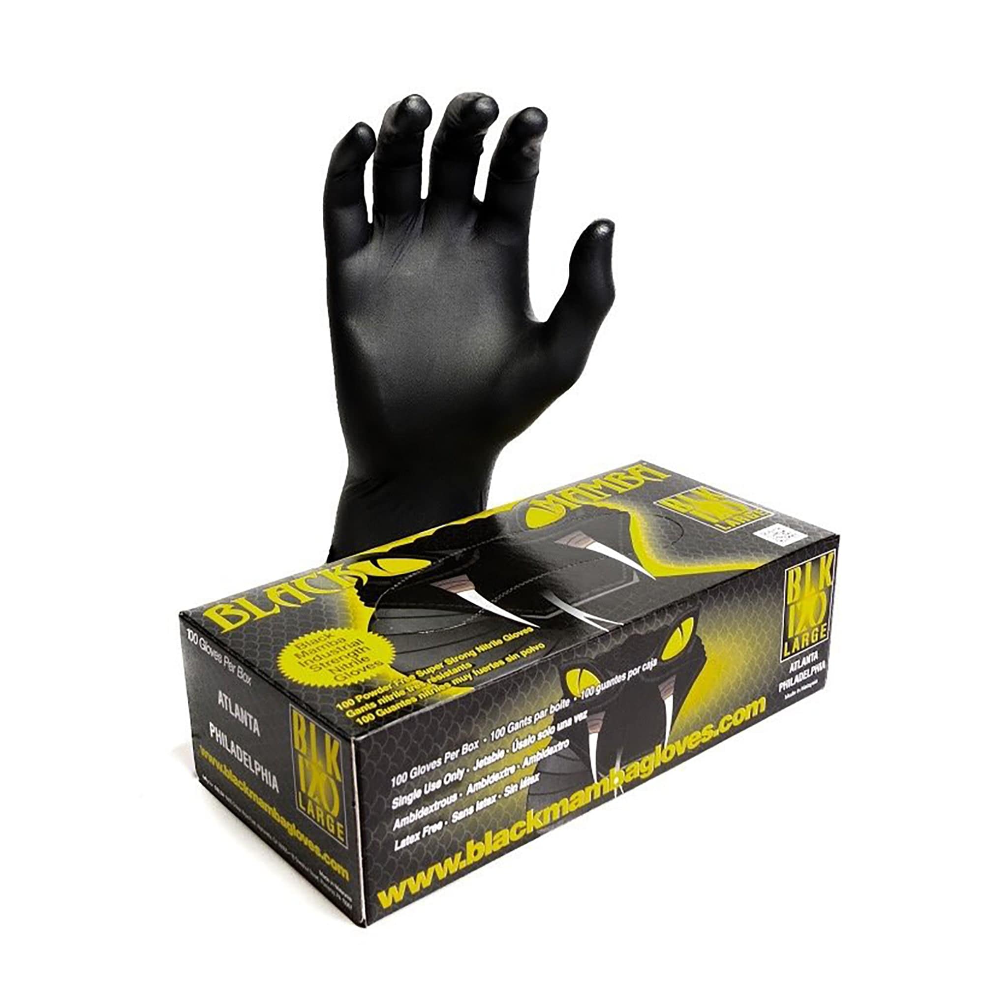 Black Mamba Nitrile 7.0 mil, Small BLK-100