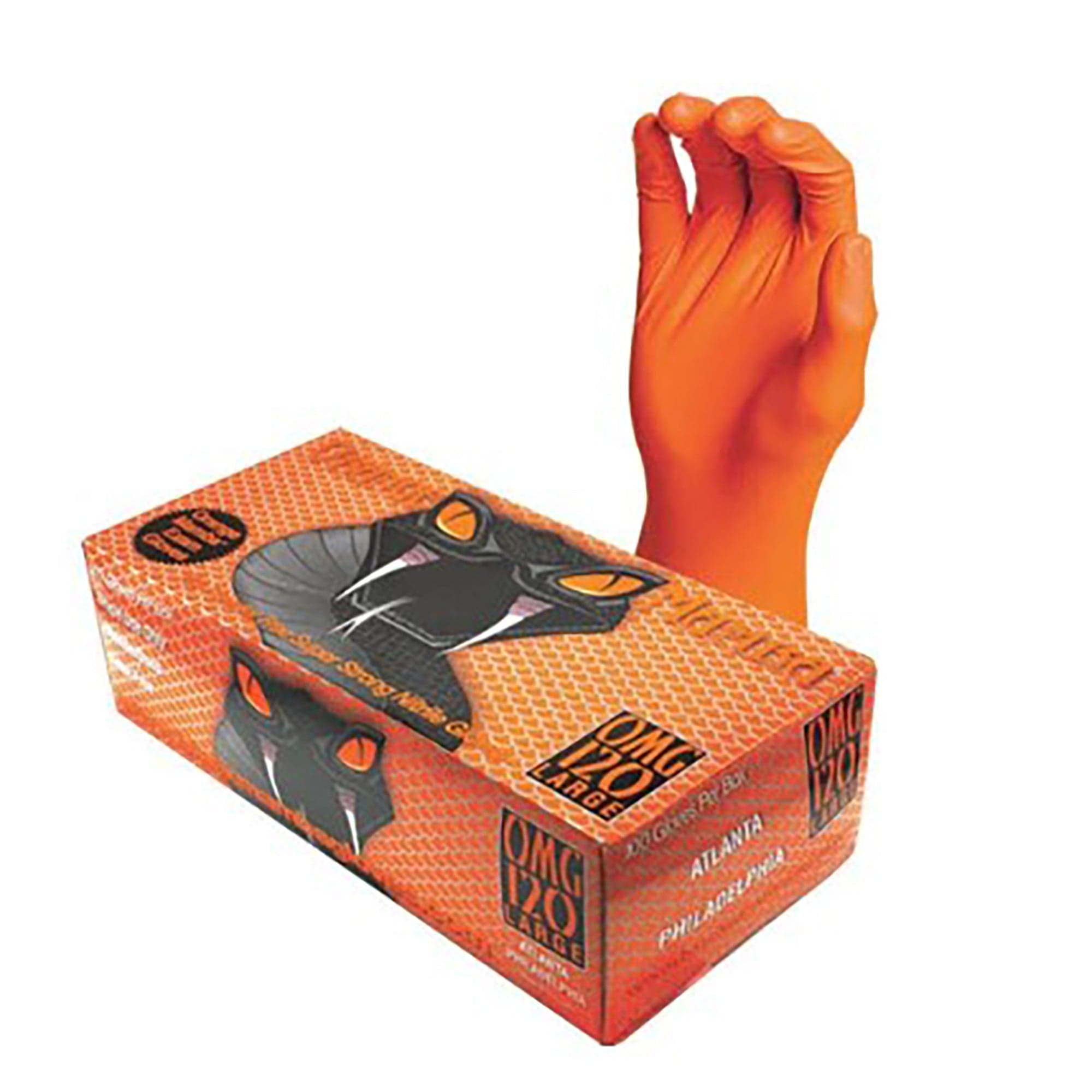 Orange Mamba Nitrile 5.8 mil, Medium OMG-110