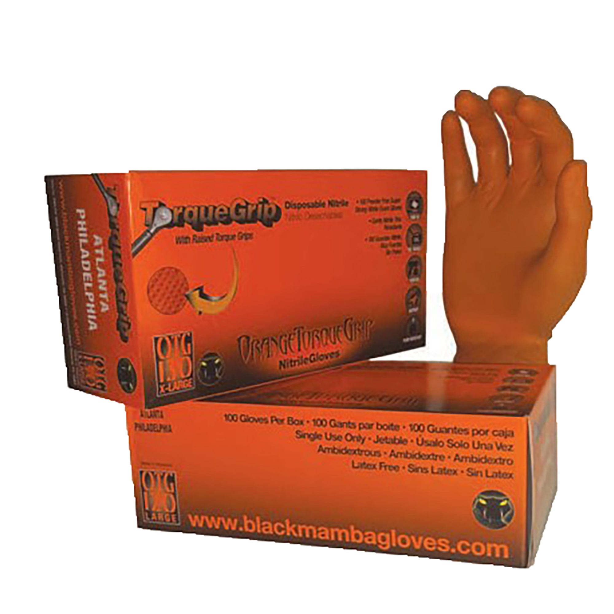 Orange Mamba Nitrile 5.8 mil, Large OMG-120