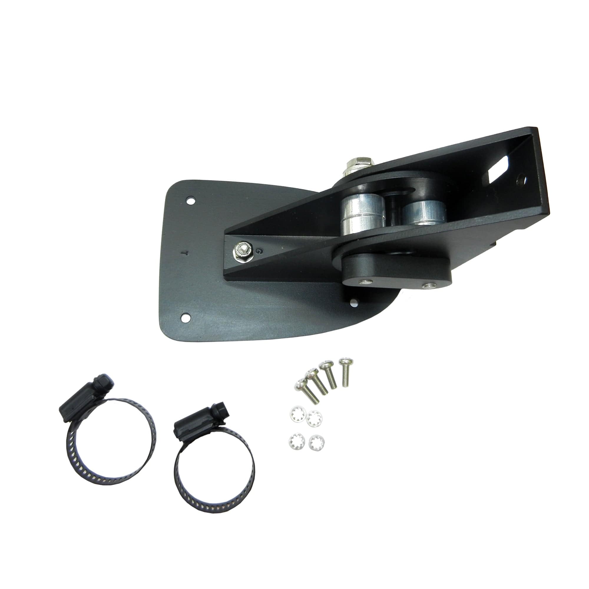 Transducer Shield and Saver AP-LIVE-S Heavy duty swivel bracket with positive lock to fit Low LiveSight on shaft of trolling motor