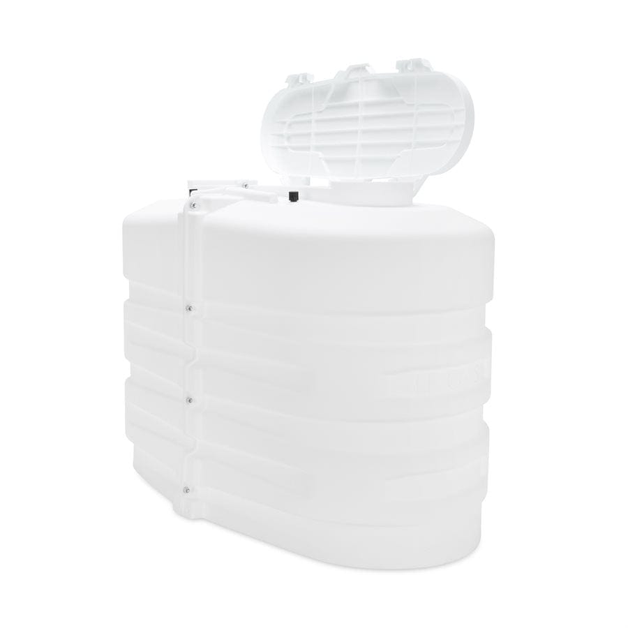 Camco 50503 Double RV Propane Tank Cover| 20 lb, White