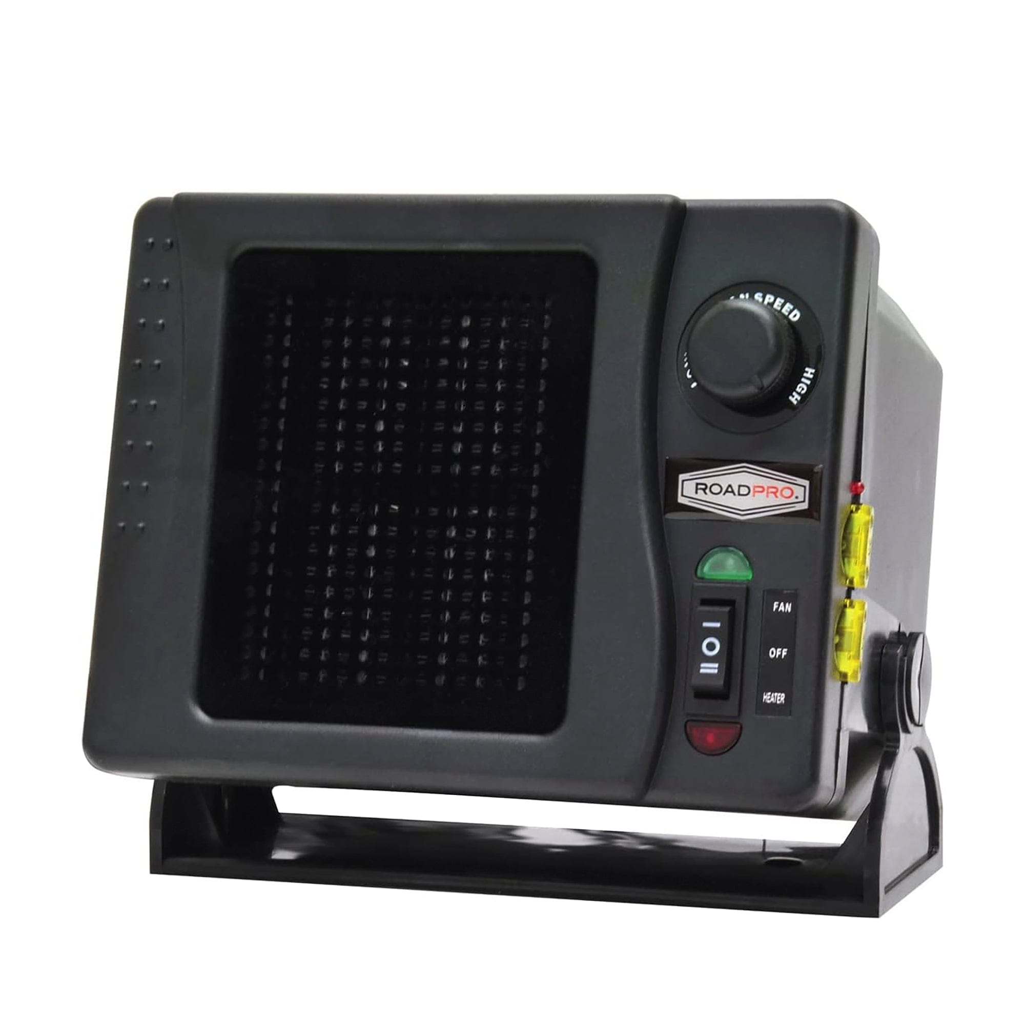 Roadpro RPSL-681 12-Volt Direct Hook-Up Ceramic Heater/ Fan with Swivel Base