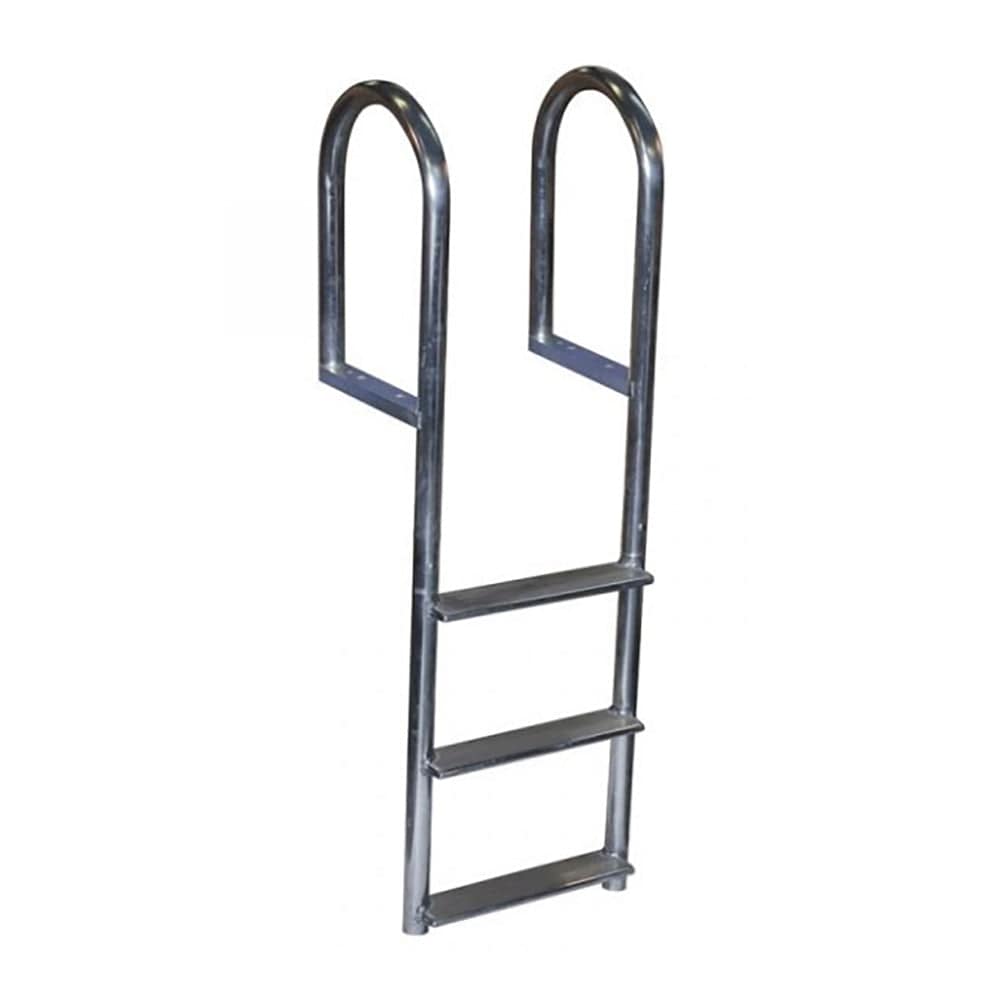 Dock Ladder, 7 Step, Fixed, WIDE Step Welded, Aluminum - Dock Edge DE2047F