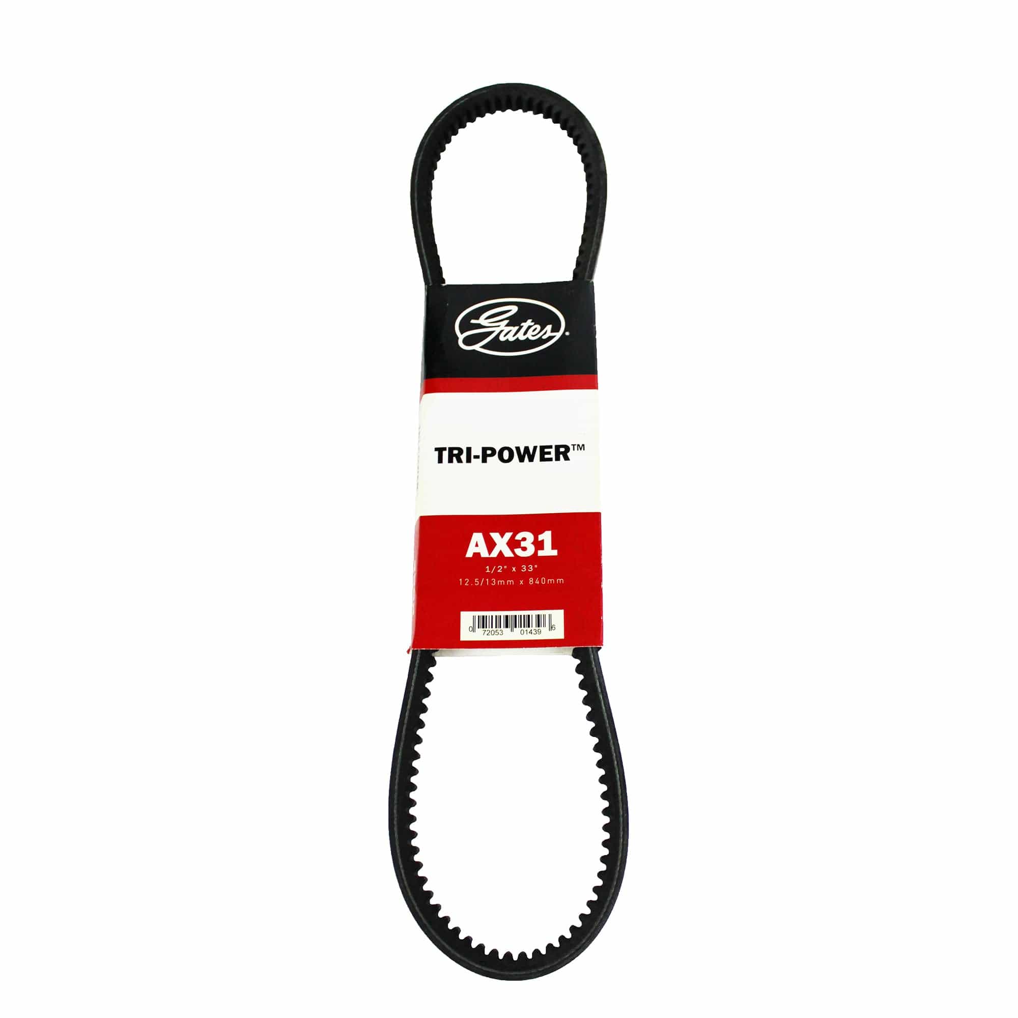 Gates AX31 Tri-Power Notched AX Section V-Belt - 1/2” x 33”