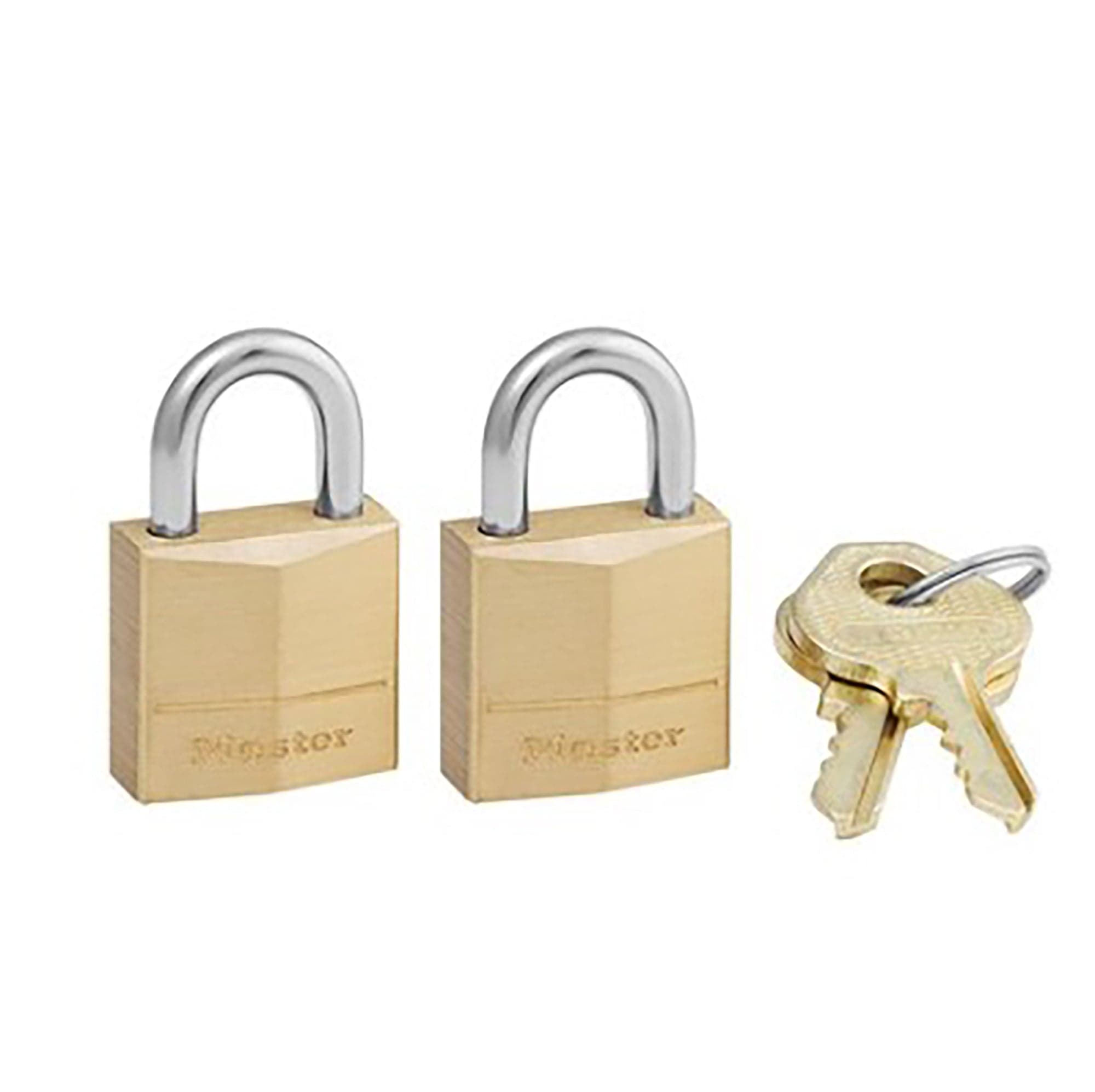 3/4 Brass Padlock 2-pack Master Lock 120T