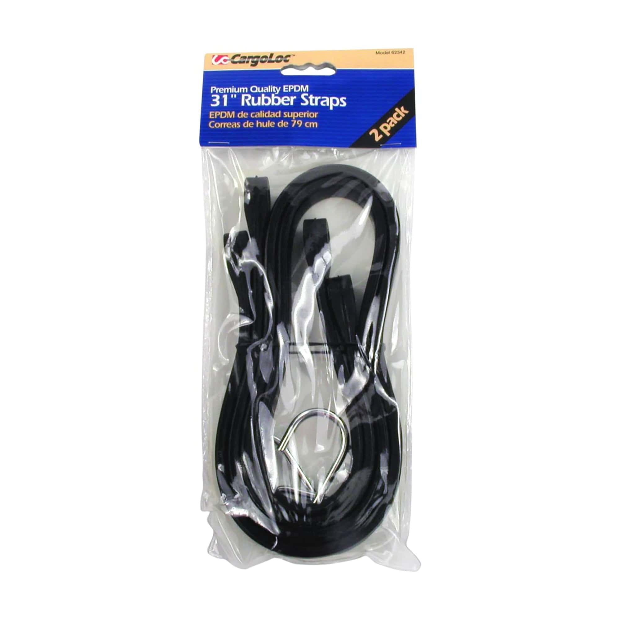 Allied Rubber 2 PC 31" Tarp Straps / Steel Hooks Cargo Loc 62342