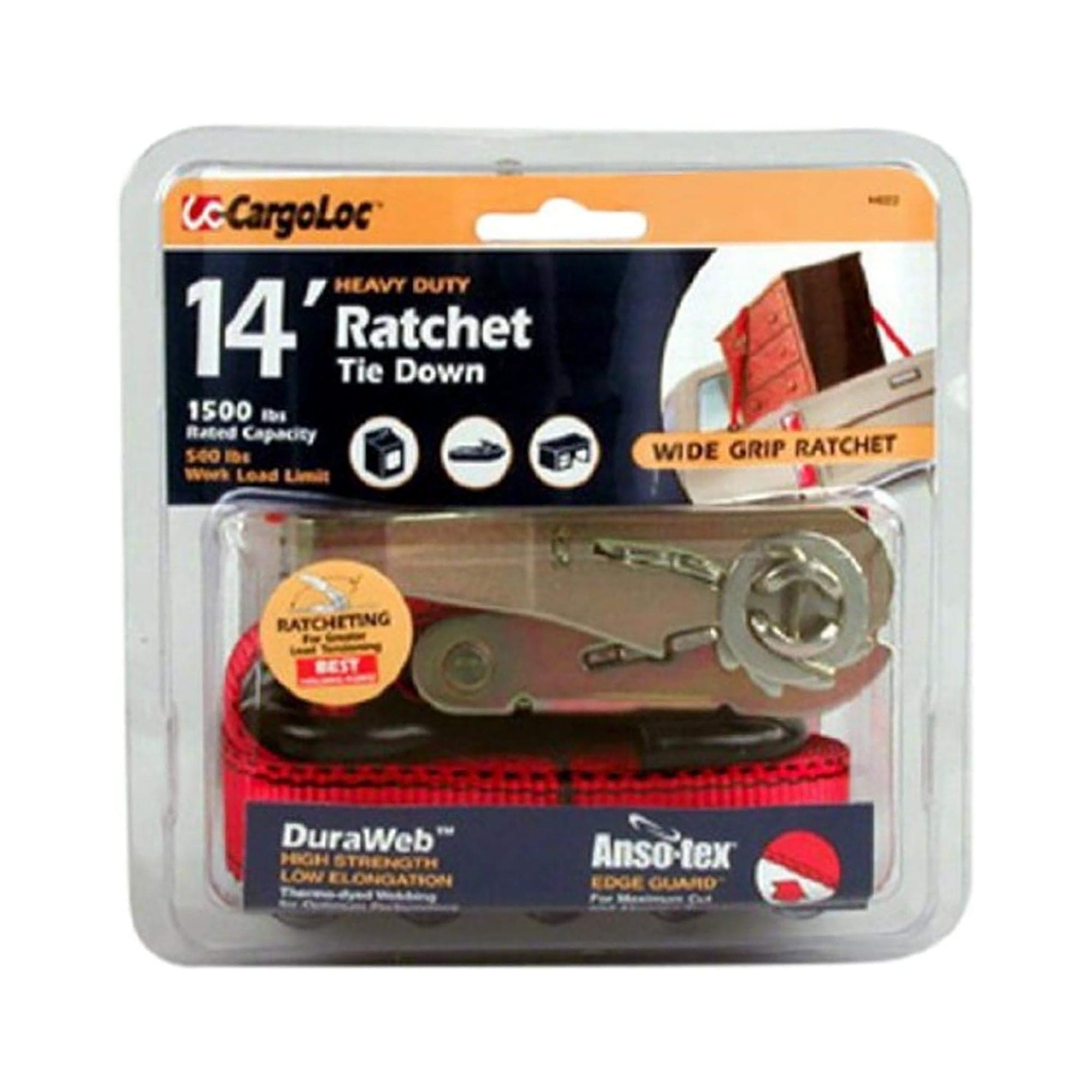 Allied Ratchet Tie Down 1" X 14' Cargo Loc 84022