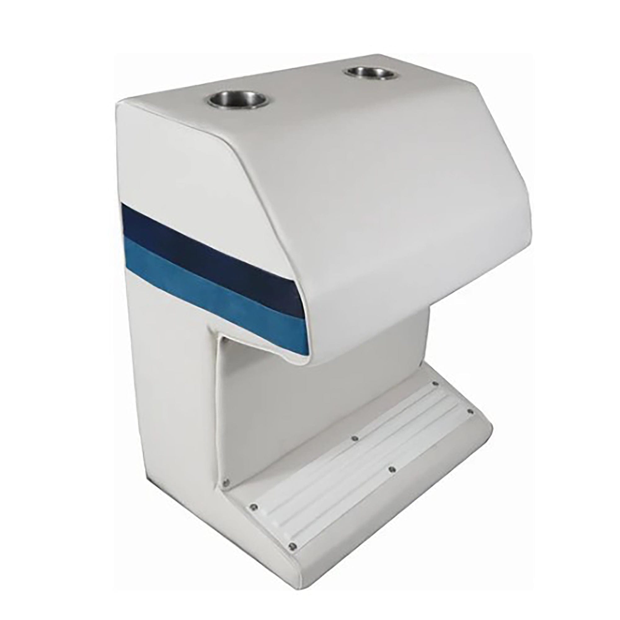 Horizon Mfg. Premium Series Pontoon Captain, Steering Stand White/Navy/Blue 3005-AADK