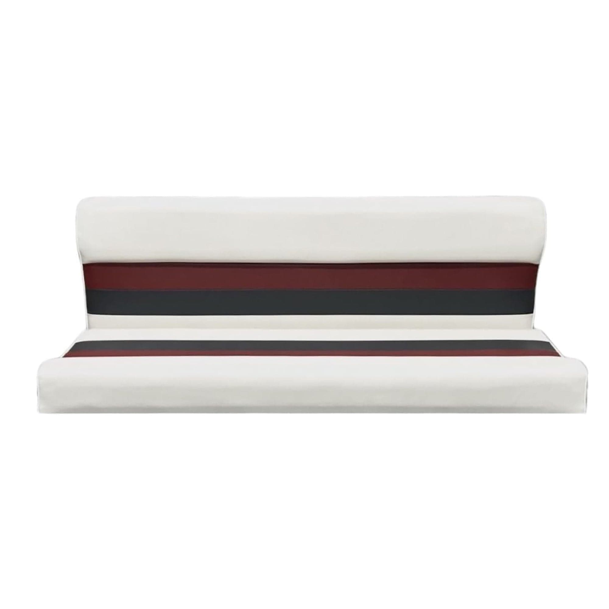 Horizon Mfg. Premium Series 55" Pontoon Bench Seat Cushion Set ONLY White/Red/Charcoal 3012-AAEC