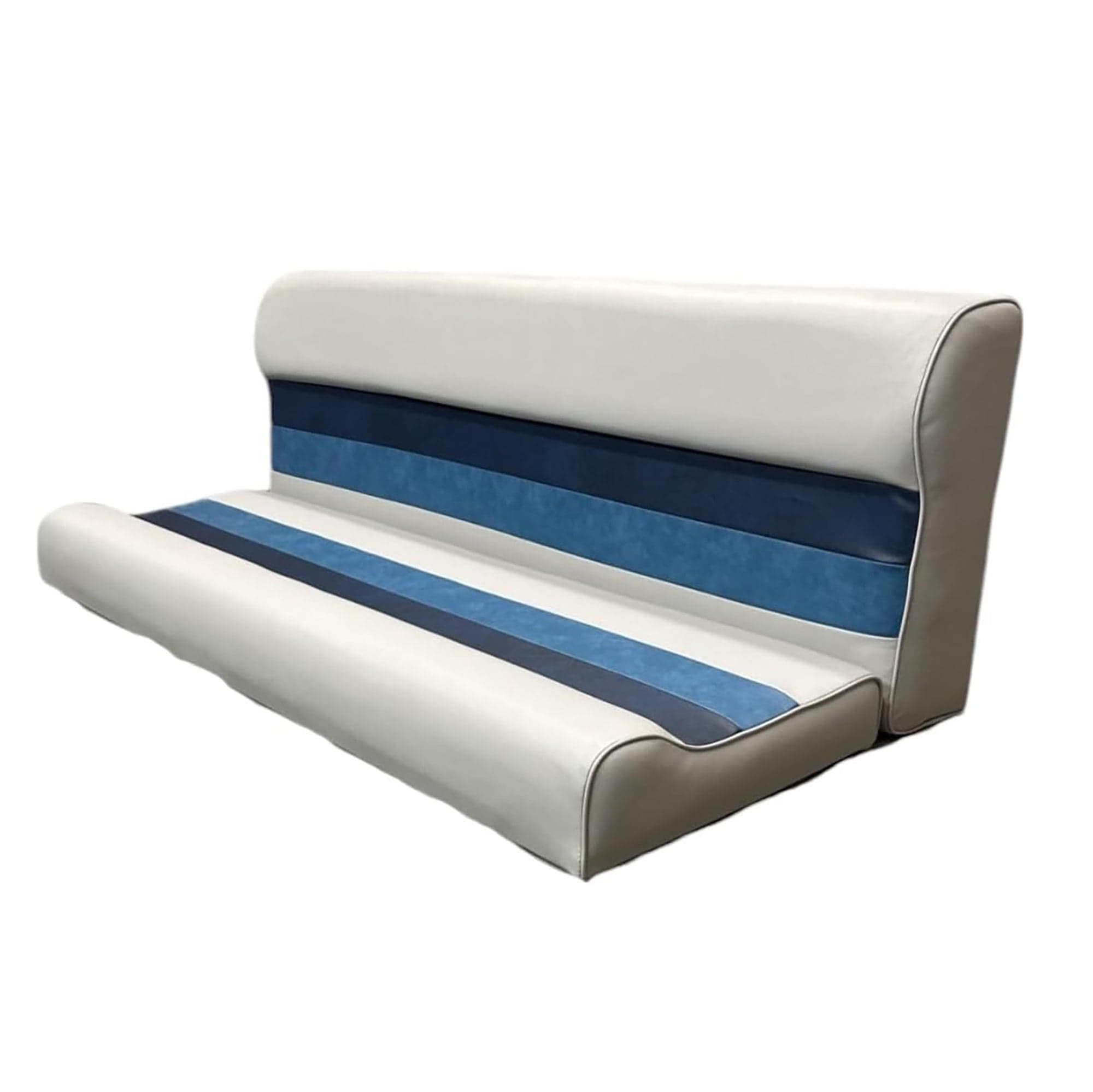 Horizon Mfg. Premium Series 55" Pontoon Bench Seat Cushion Set ONLY Gray/Navy/Blue 3012-ABDK