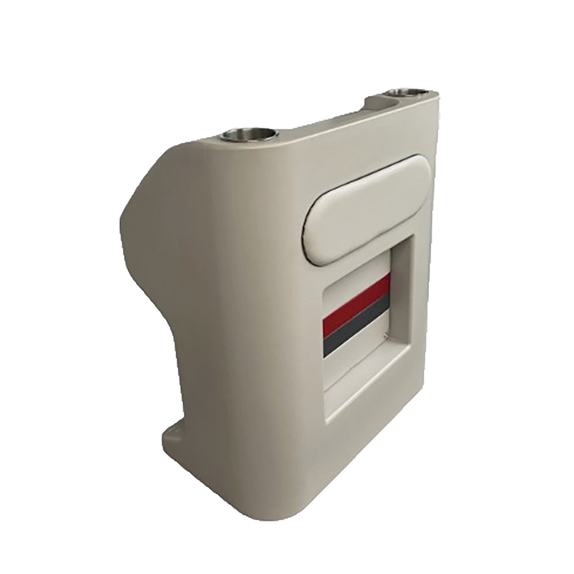 Horizon Mfg. Premium Series Steering Console, Helm Gray/Red/Charcoal 3023-ABEC