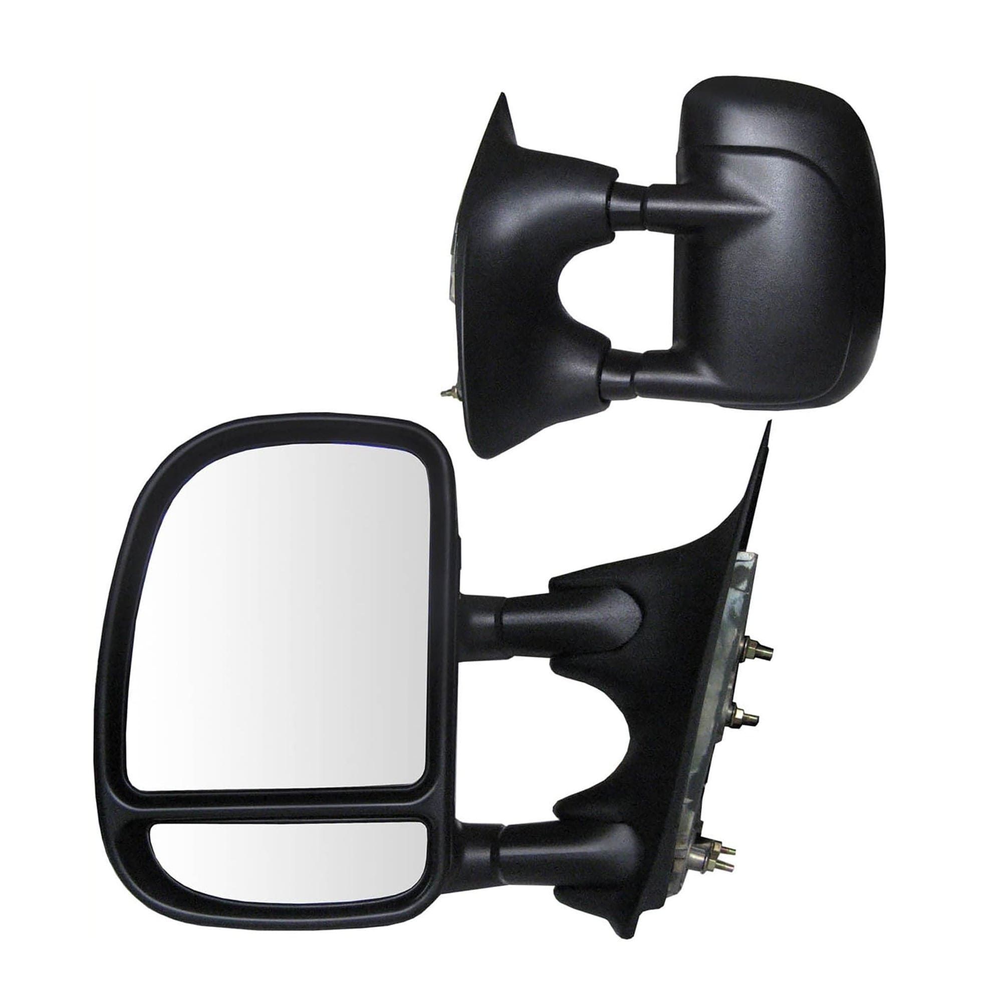 K Source Ford Excursion (00-05), F250, F350, F450, F550 Super Duty Pick-Up (99-07) Dual Lens Black Towing Mirrors - 61067-68F