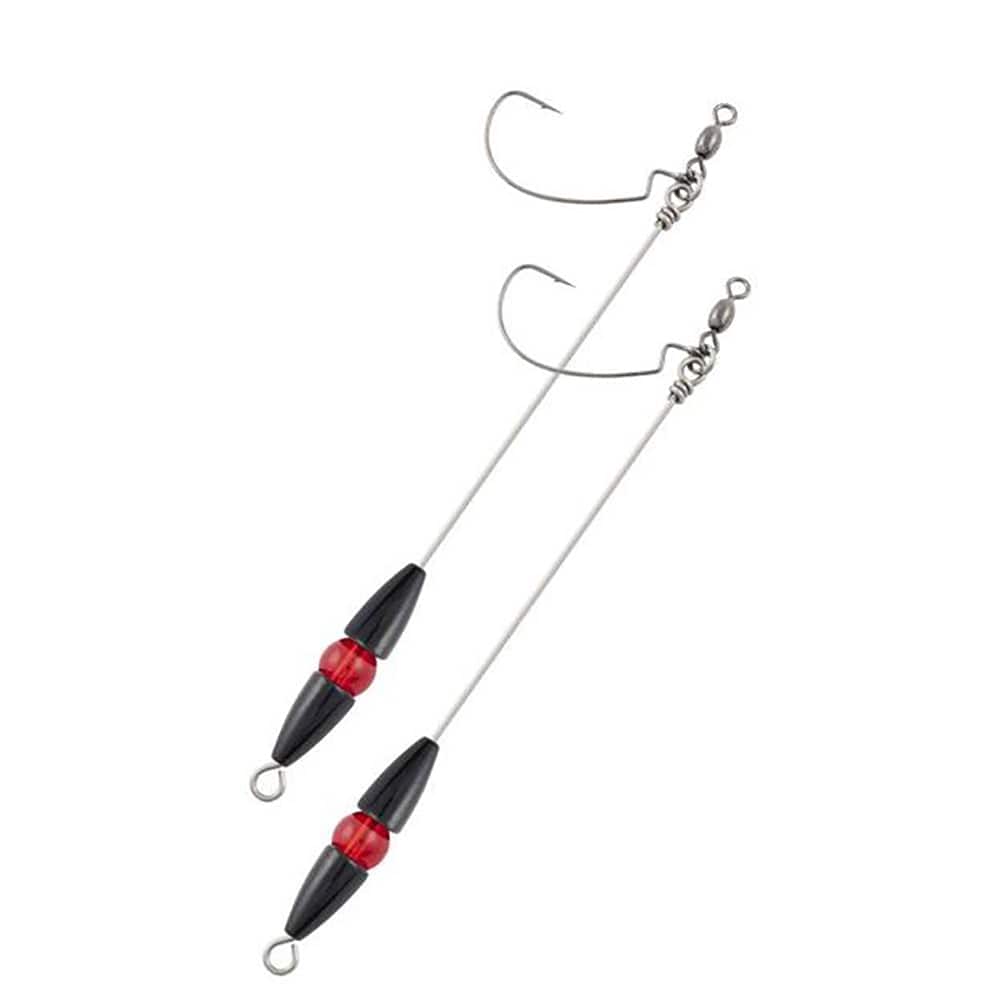 Honshu Rig 1/4oz 1/0 Black Nickel, 2 Pack - Matzuo America MTZ-TR2PK-141/0
