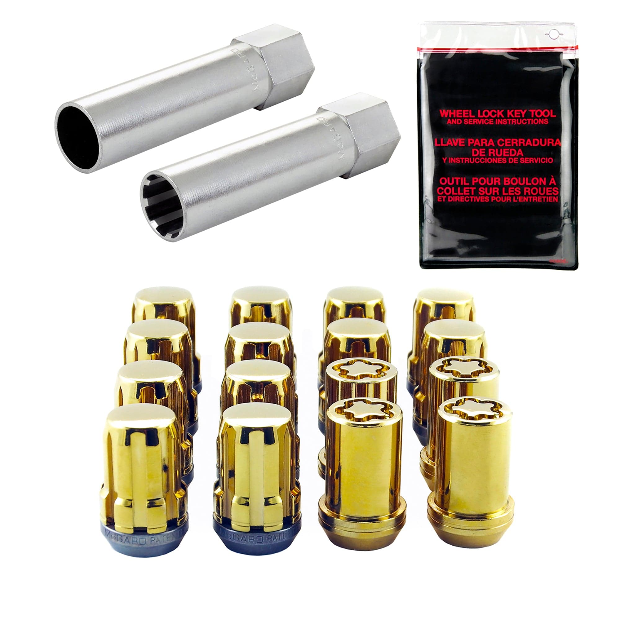 Tuner/splinedrive Install Kit, 4 Lug, M12x1.25 Cone Seat W/Wheel Lks 13/16 McGard 65454