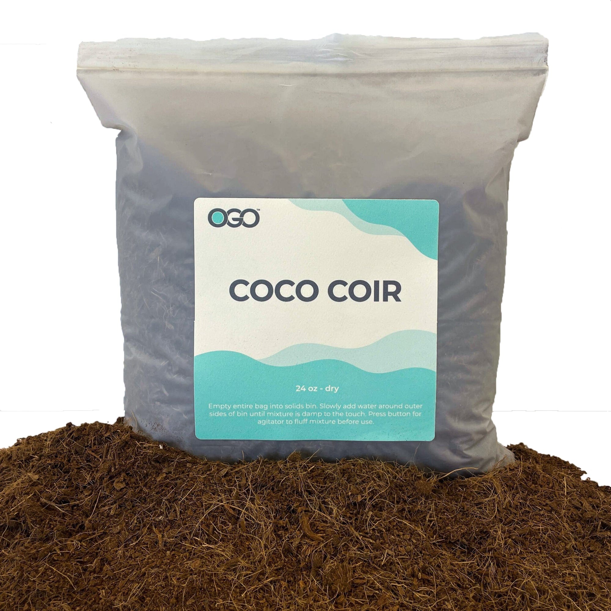 OGO Co-Co-2208 Dry Coco Coir for Composting Toilet - 24 Oz. Bag