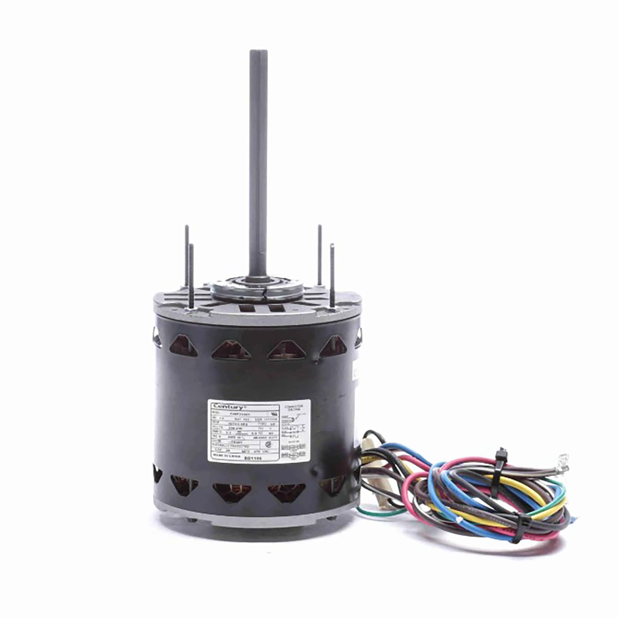 Century BD1106 Century Fan and Blower Motor, 1 HP, 1 Ph, 60 Hz, 208-230 V, 1075 RPM, 3 Speed, 48 Frame, OPEN