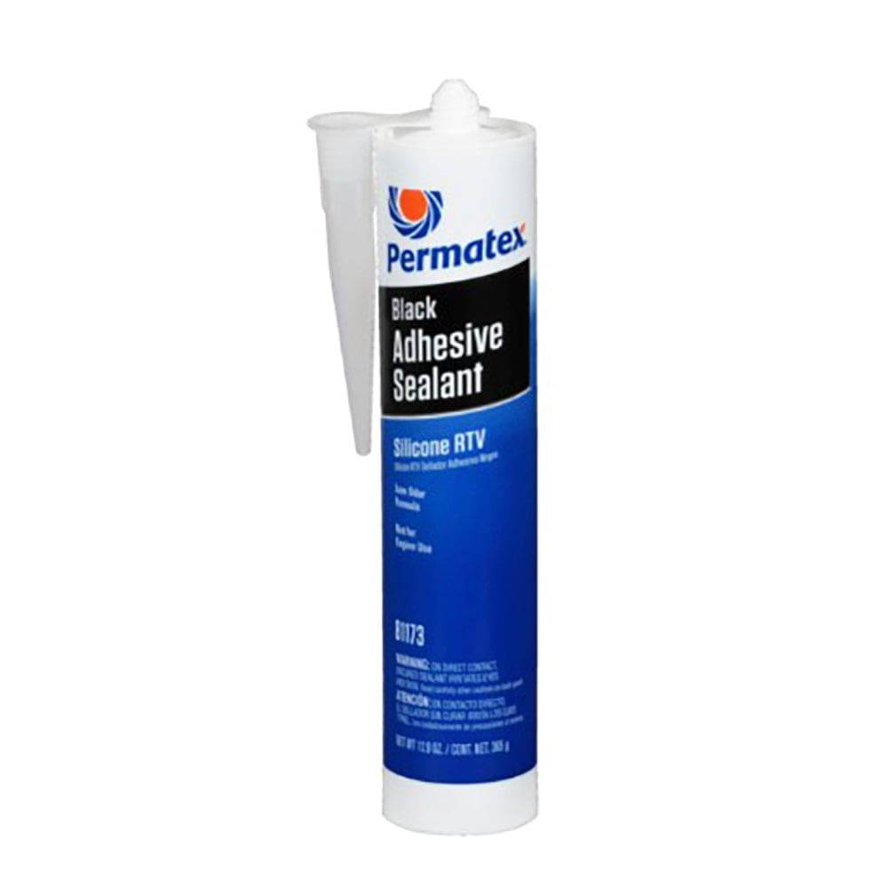 Permatex 81173 Black Silicone Adhesive Sealant, 12.9 oz