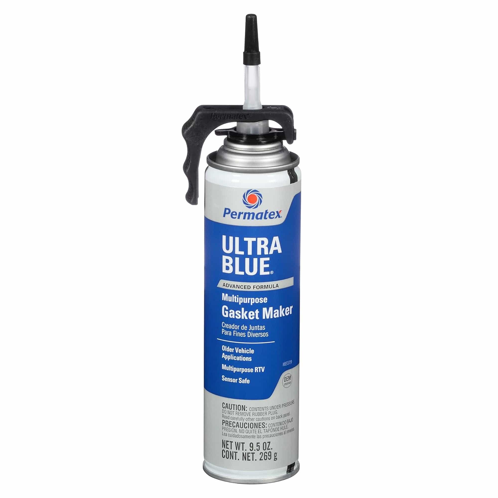 Ultra Blue 9.5 Oz. Multipurpose RTV Silicone Gasket Maker PowerBead Can - Permatex 85519