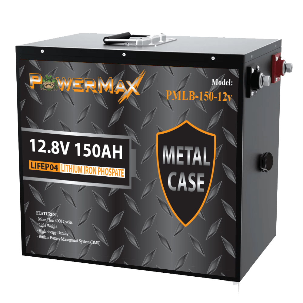 PowerMax PMLB Series LiFePO4 Lithium Battery, 12V 150A