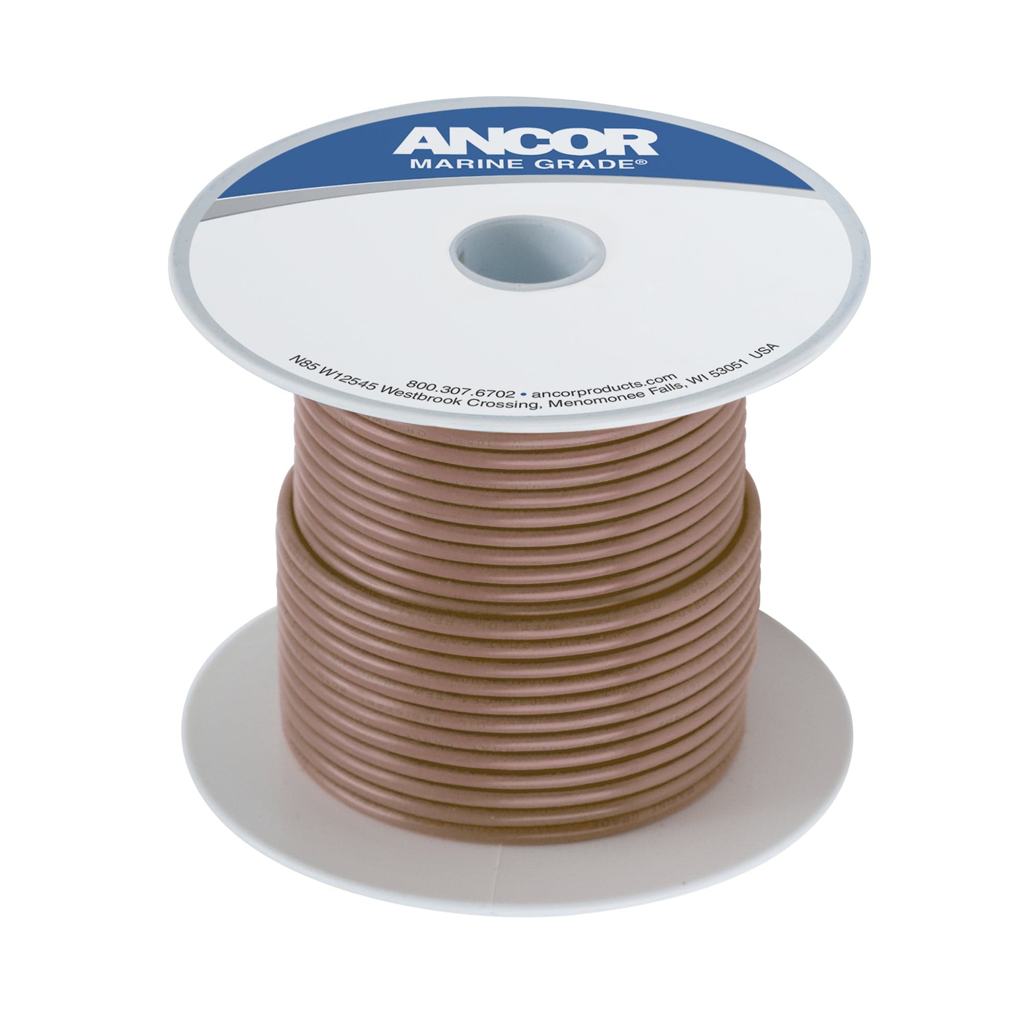 Ancor 101850 Tinned Copper Wire, 16 AWG (1mm²), Tan , 500ft