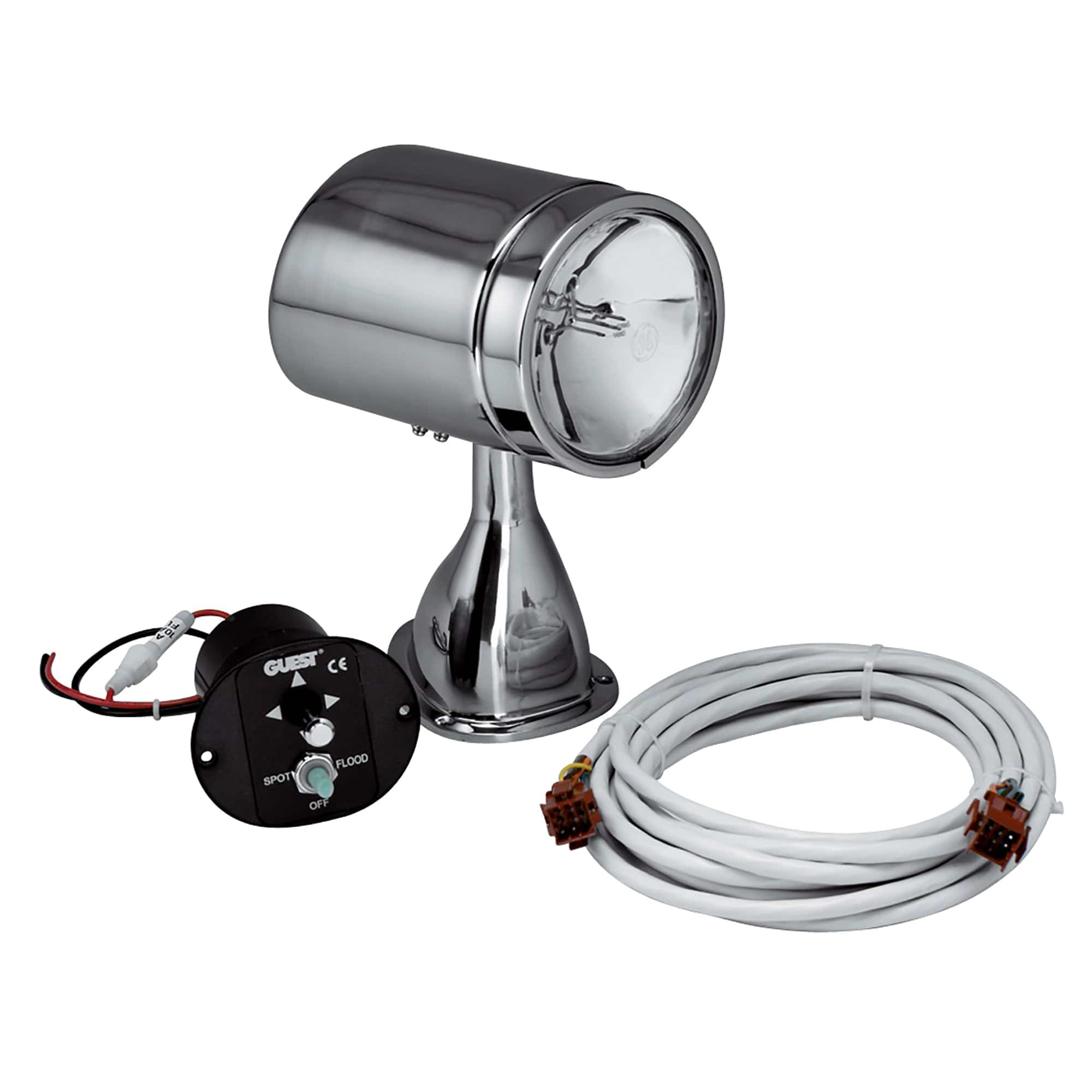Guest 5" Stainless Steel Spot/Flood Light with 15' Harness and Control