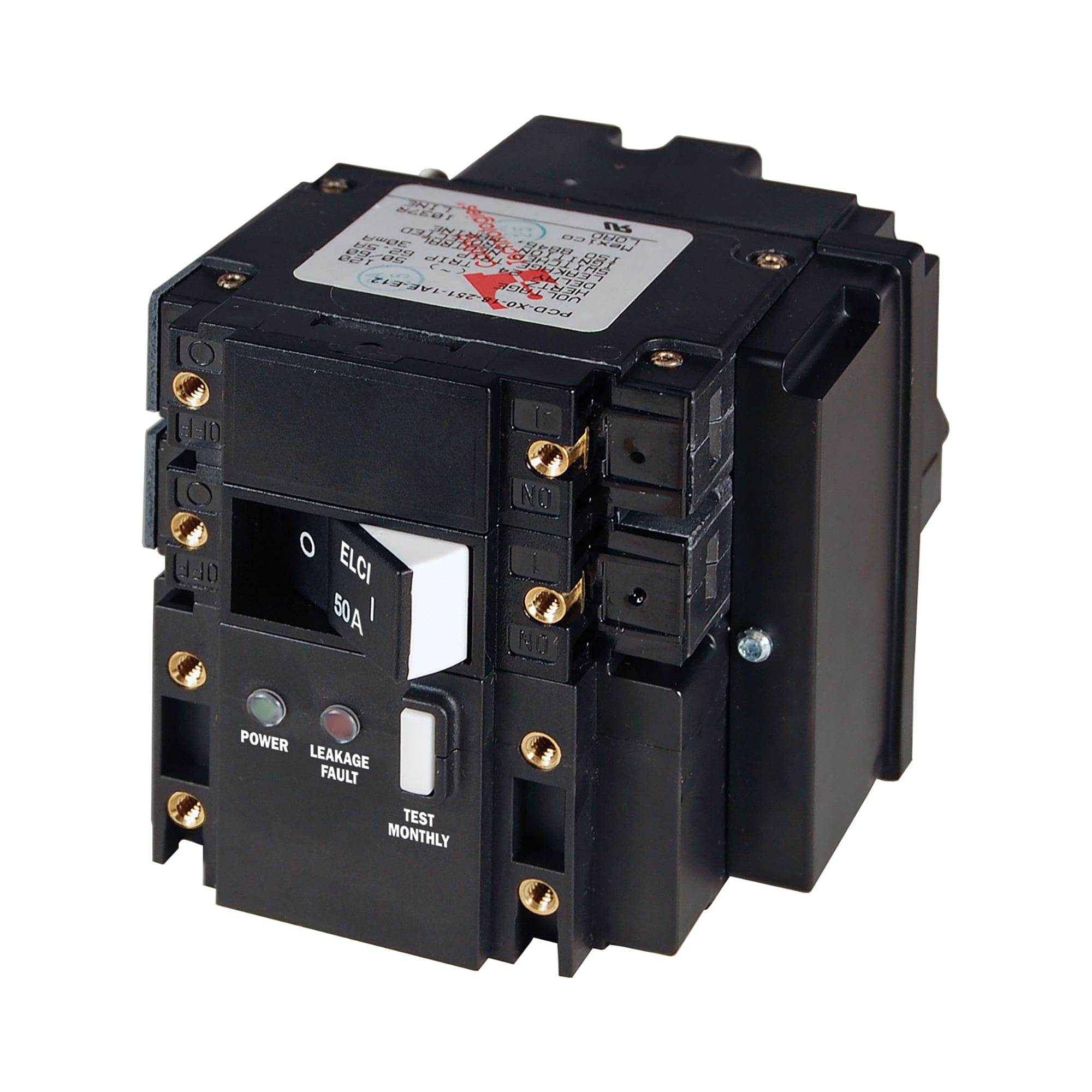 C-Series ELCI Main Circuit Breaker 120V AC 50A Blue Sea Systems 3103