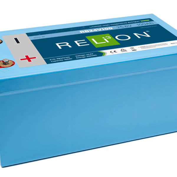RELiON 24V 100Ah RB24V-100 LiFePO4 Deep Cycle Battery