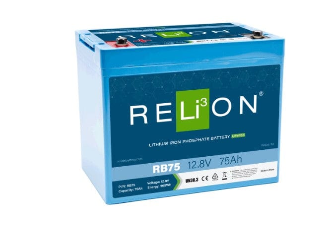 Relion RB75 Deep Cycle Lithium Battery 12.8V 75AH
