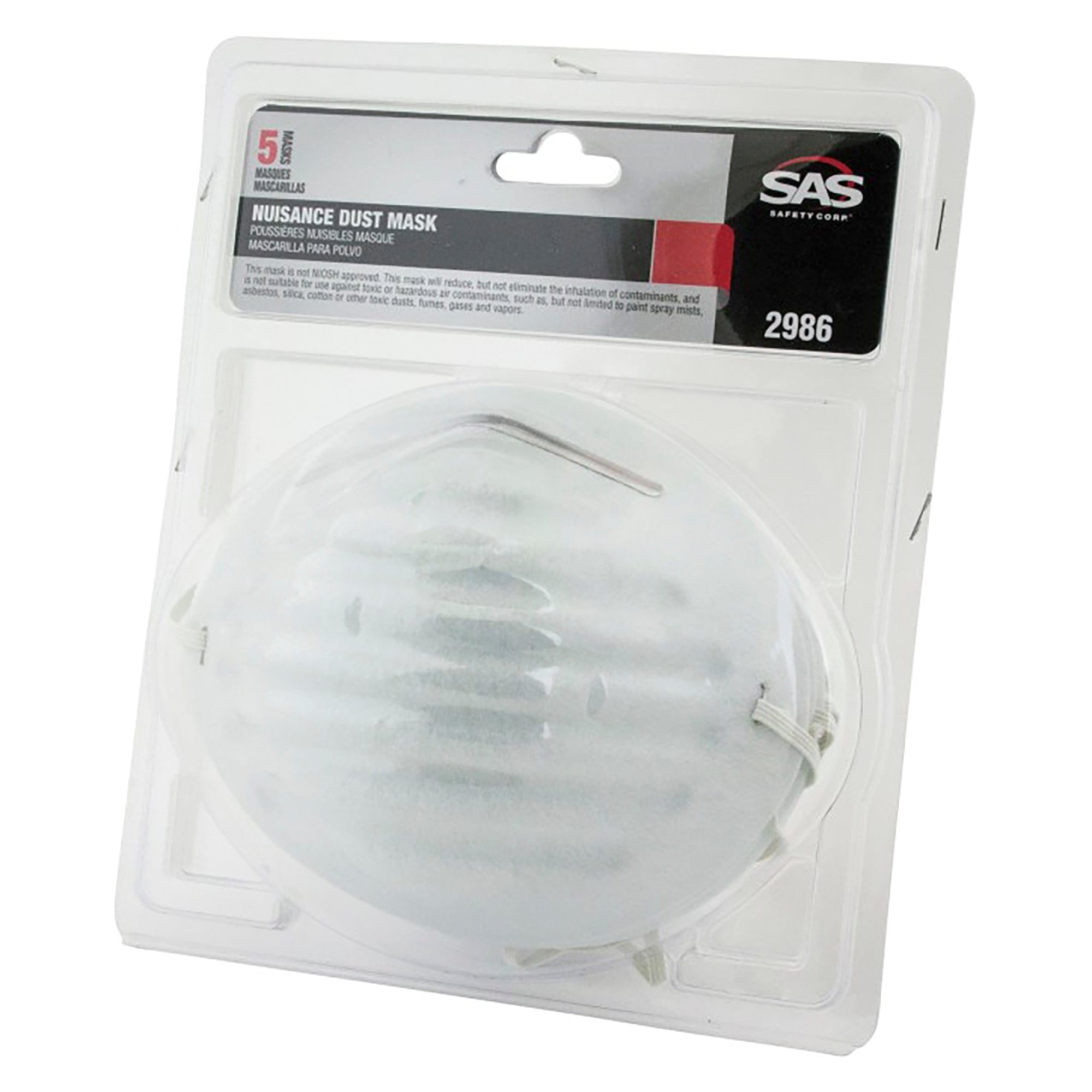 Non-Toxic Nuisance Dust Mask SAS Safety Corp. 2986