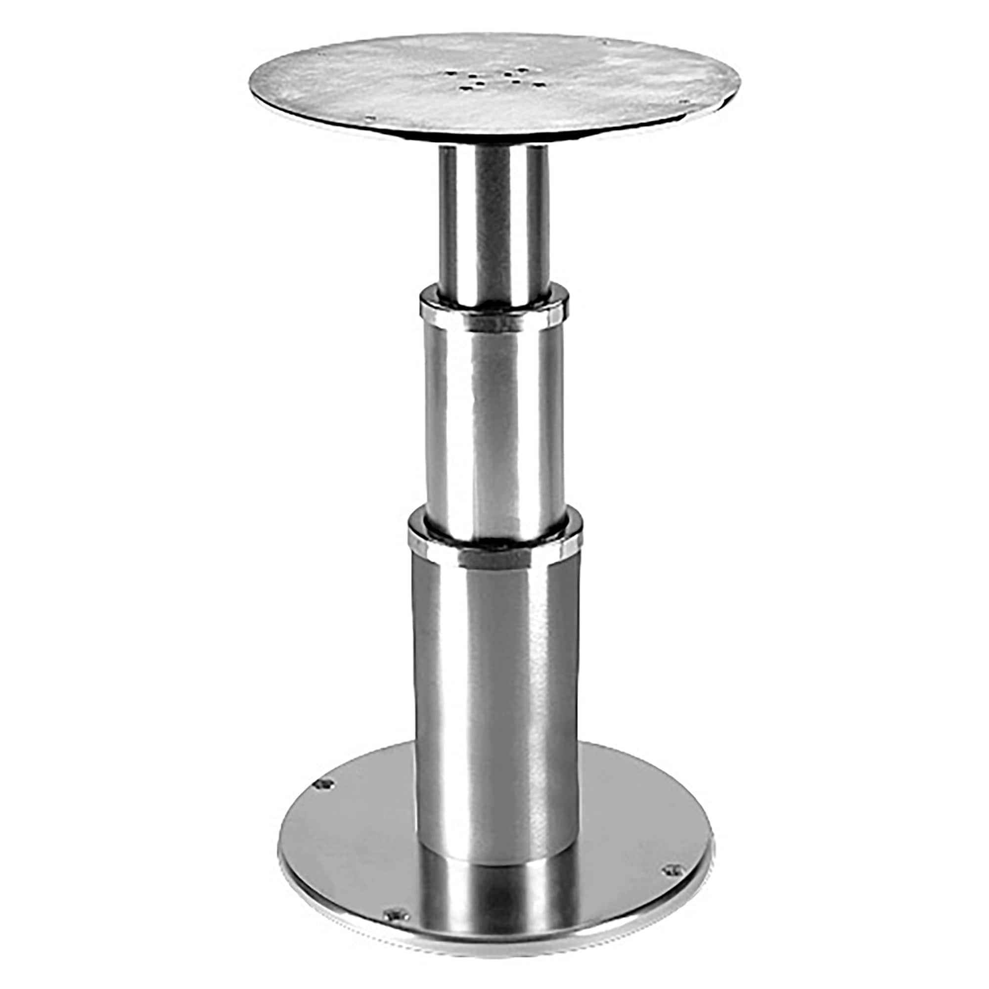 Scandvik 40174 Anodized Aluminum Pedestal Table 2 Stage Large 24V